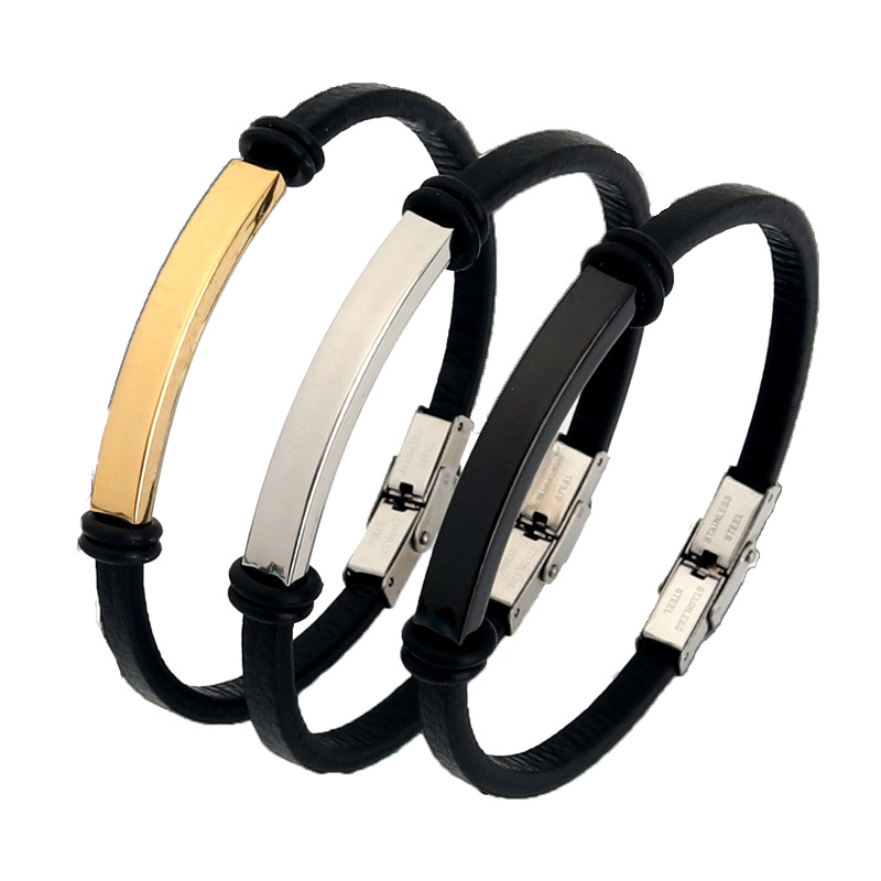 Coordinates Bracelet - Punk ince özel metin adı ayarlanabilir