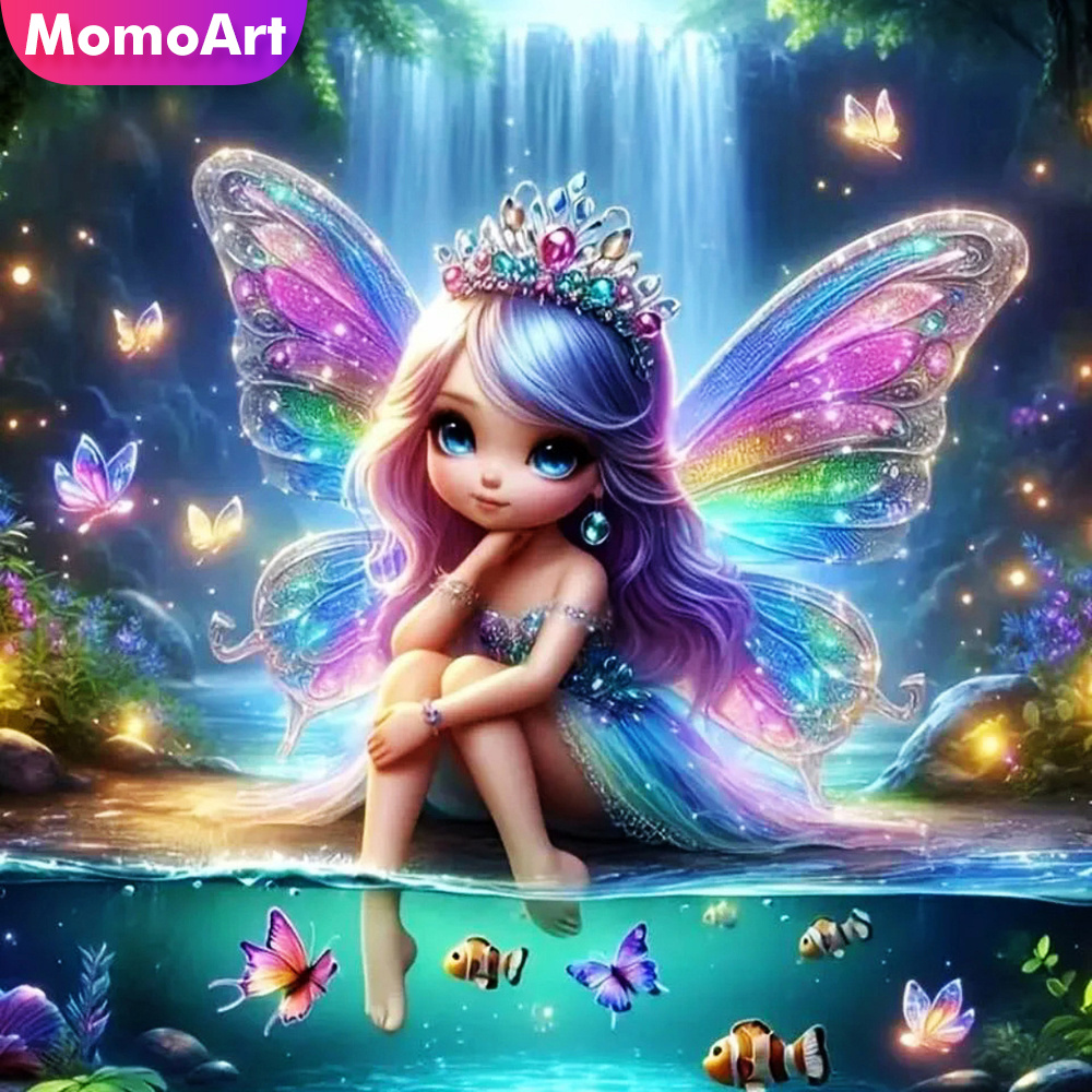 Photo Mosaic Print - Momoart Kız Elmas Mozaik Portre Yeni