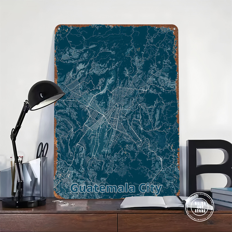 Guatemala Şehir Haritası Tenek - Custom Map Poster incelemesi ve fiyatı