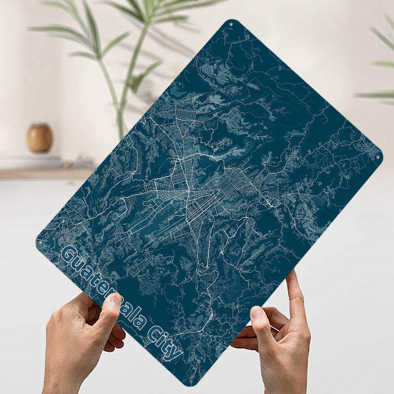 Guatemala Şehir Haritası Tenek - Custom Map Poster incelemesi ve fiyatı