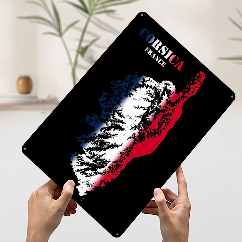Korsika Fransa Topografik Kont - Custom Map Poster incelemesi ve fiyatı